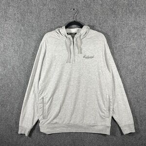 TravisMathew Tequila Volcano Golf Hoodie Heather Sleet Gray Mens Large #2027